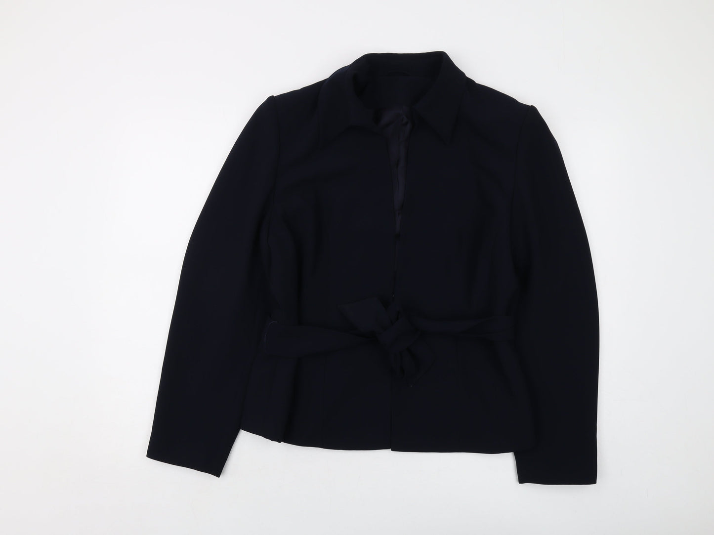 Principles Womens Blue Jacket Size 16 Hook & Eye