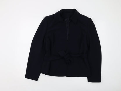 Principles Womens Blue Jacket Size 16 Hook & Eye