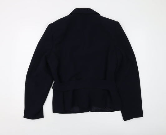 Principles Womens Blue Jacket Size 16 Hook & Eye