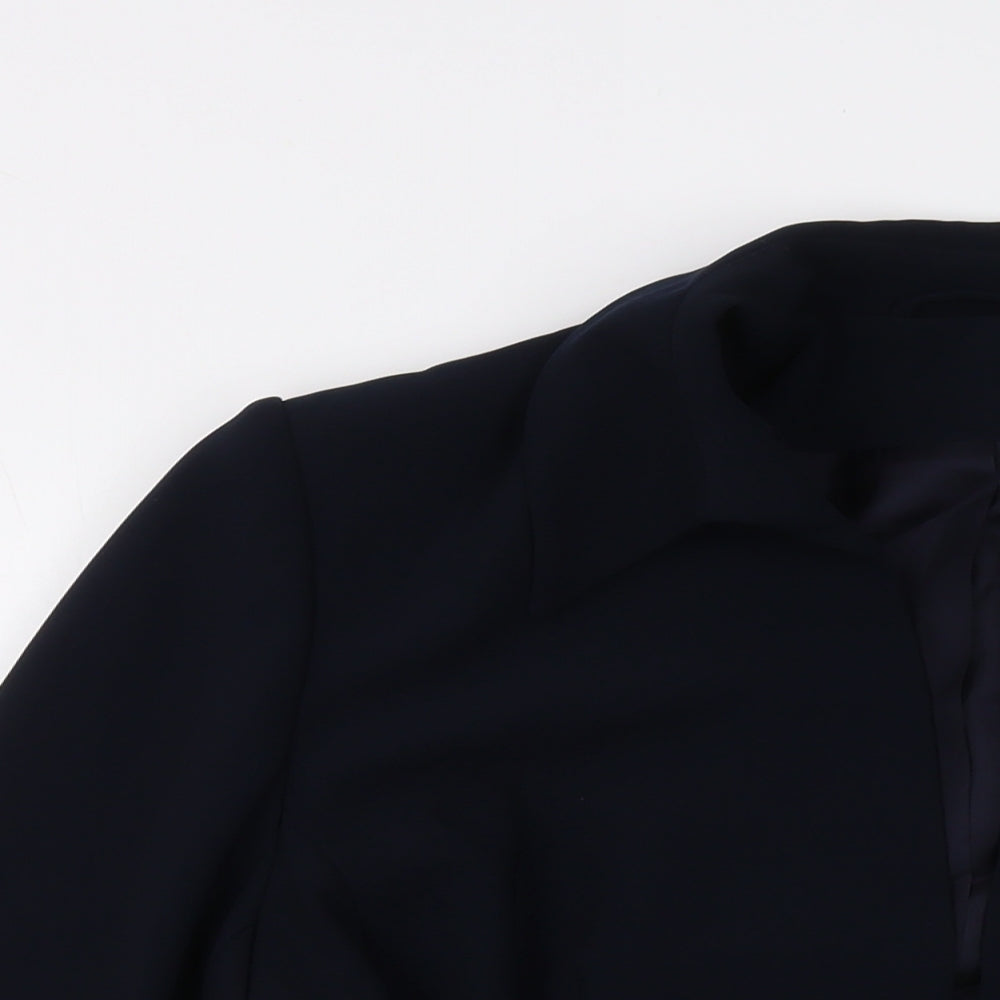 Principles Womens Blue Jacket Size 16 Hook & Eye