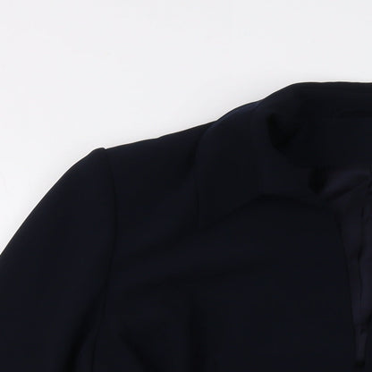 Principles Womens Blue Jacket Size 16 Hook & Eye