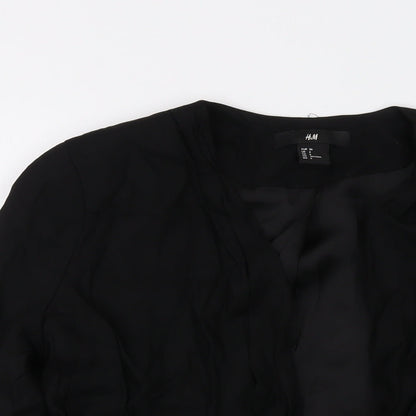 Womens UK Size 8 H&M Black Jacket