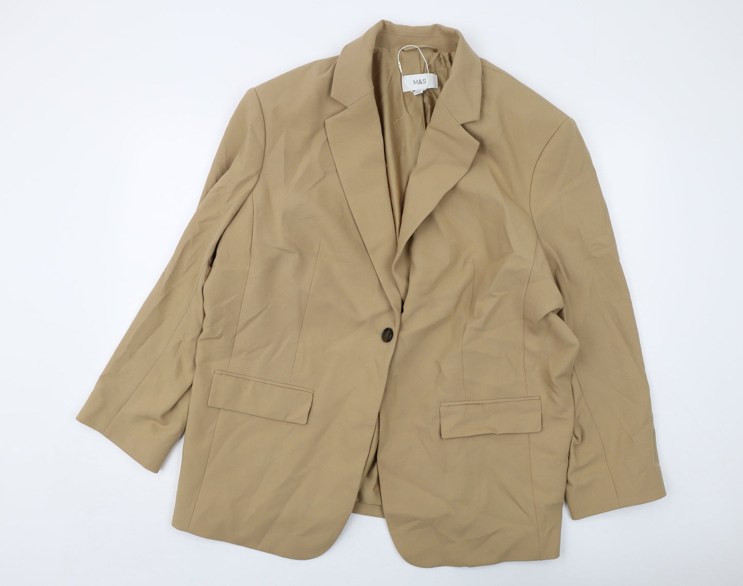 Womens UK Size 22 Marks and Spencer Beige Jacket