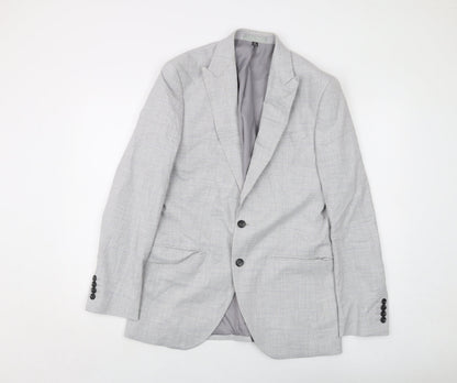 Mens UK Size 38 Marks and Spencer Regular Grey Suit Jacket