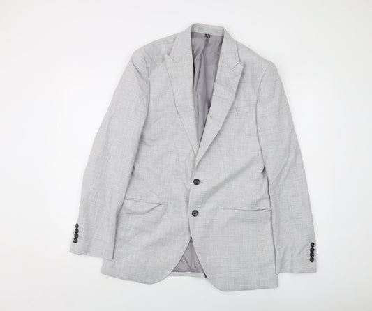 Mens UK Size 38 Marks and Spencer Regular Grey Suit Jacket
