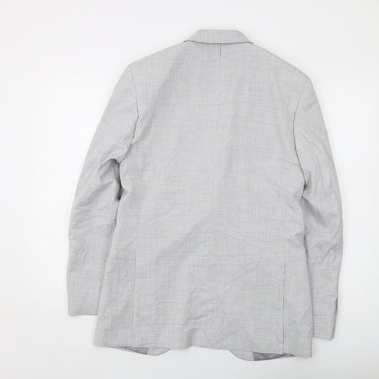 Mens UK Size 38 Marks and Spencer Regular Grey Suit Jacket