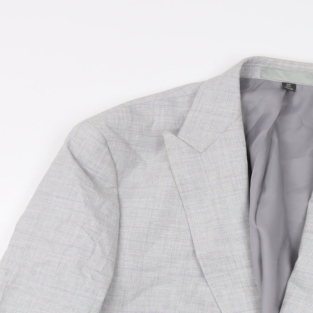 Mens UK Size 38 Marks and Spencer Regular Grey Suit Jacket