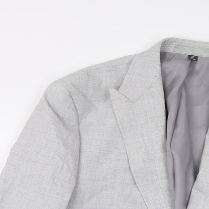 Mens UK Size 38 Marks and Spencer Regular Grey Suit Jacket