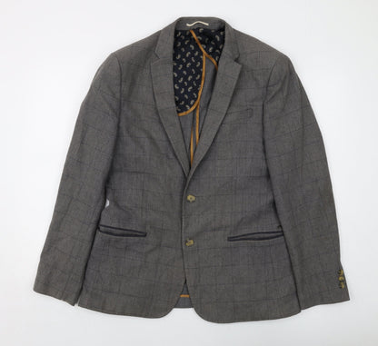 Mens UK Size 42 River Island Regular Green Suit Jacket