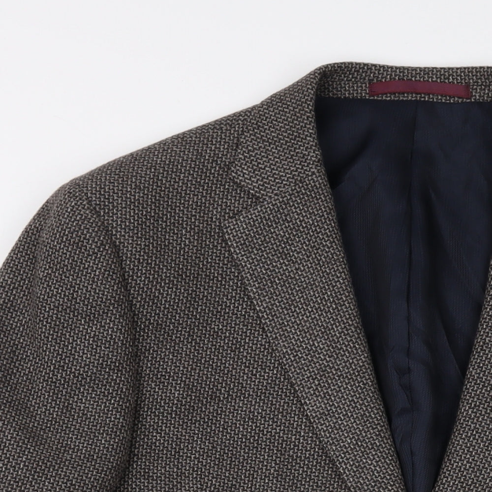 Mens UK Size 44 Marks and Spencer Regular Brown Suit Jacket