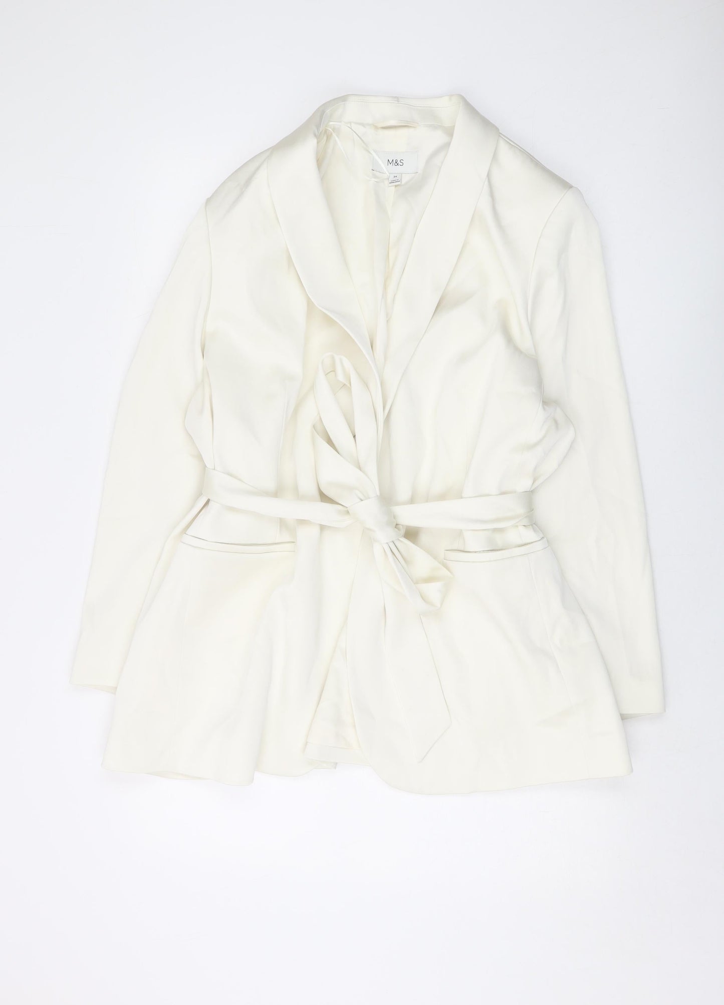 Womens UK Size 24 Marks and Spencer Ivory Jacket
