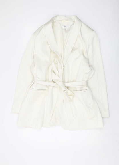 Womens UK Size 24 Marks and Spencer Ivory Jacket