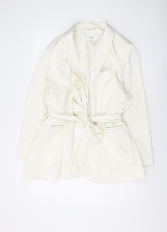Womens UK Size 24 Marks and Spencer Ivory Jacket