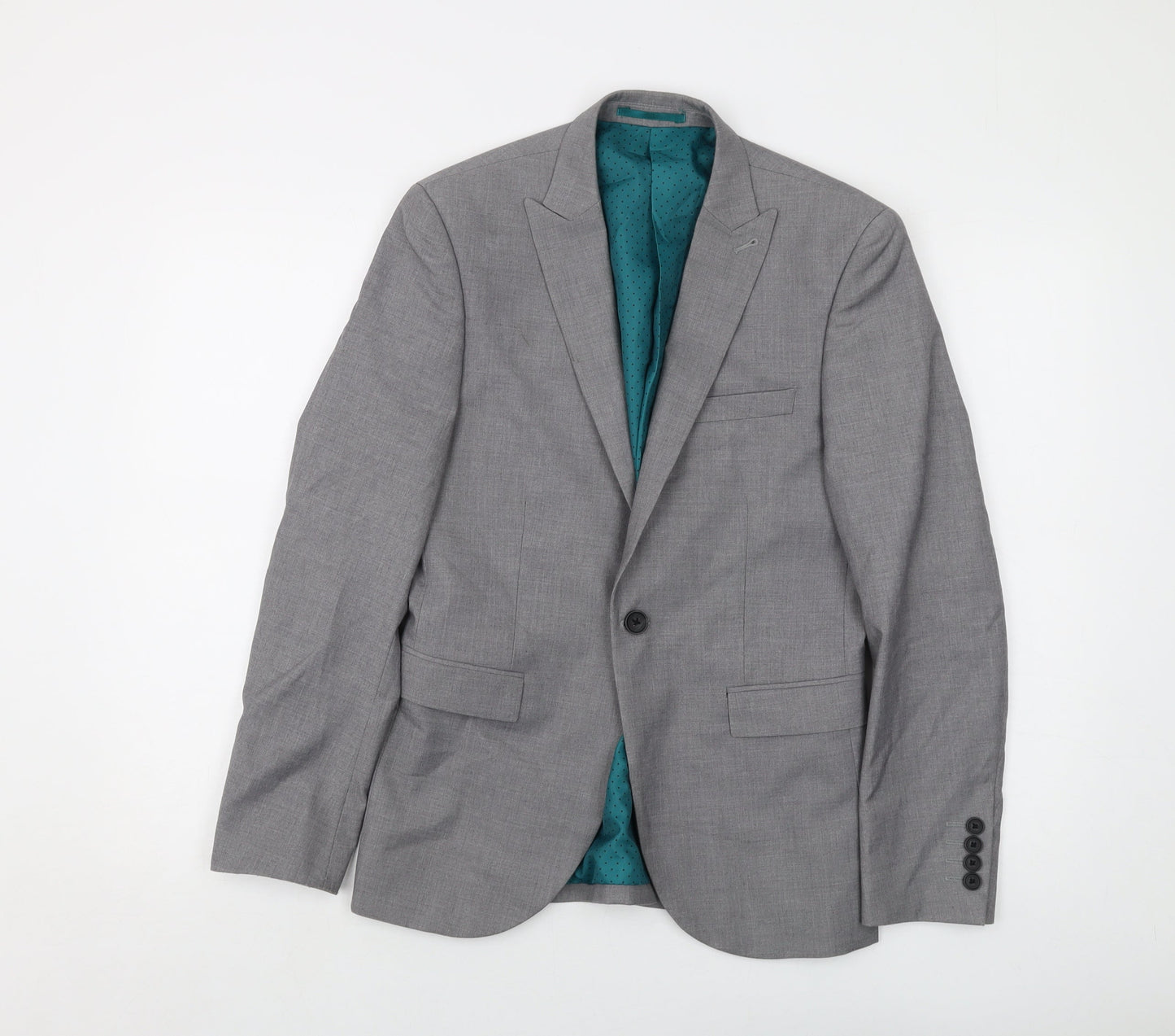 Mens UK Size 36 Marks and Spencer Regular Grey Suit Jacket