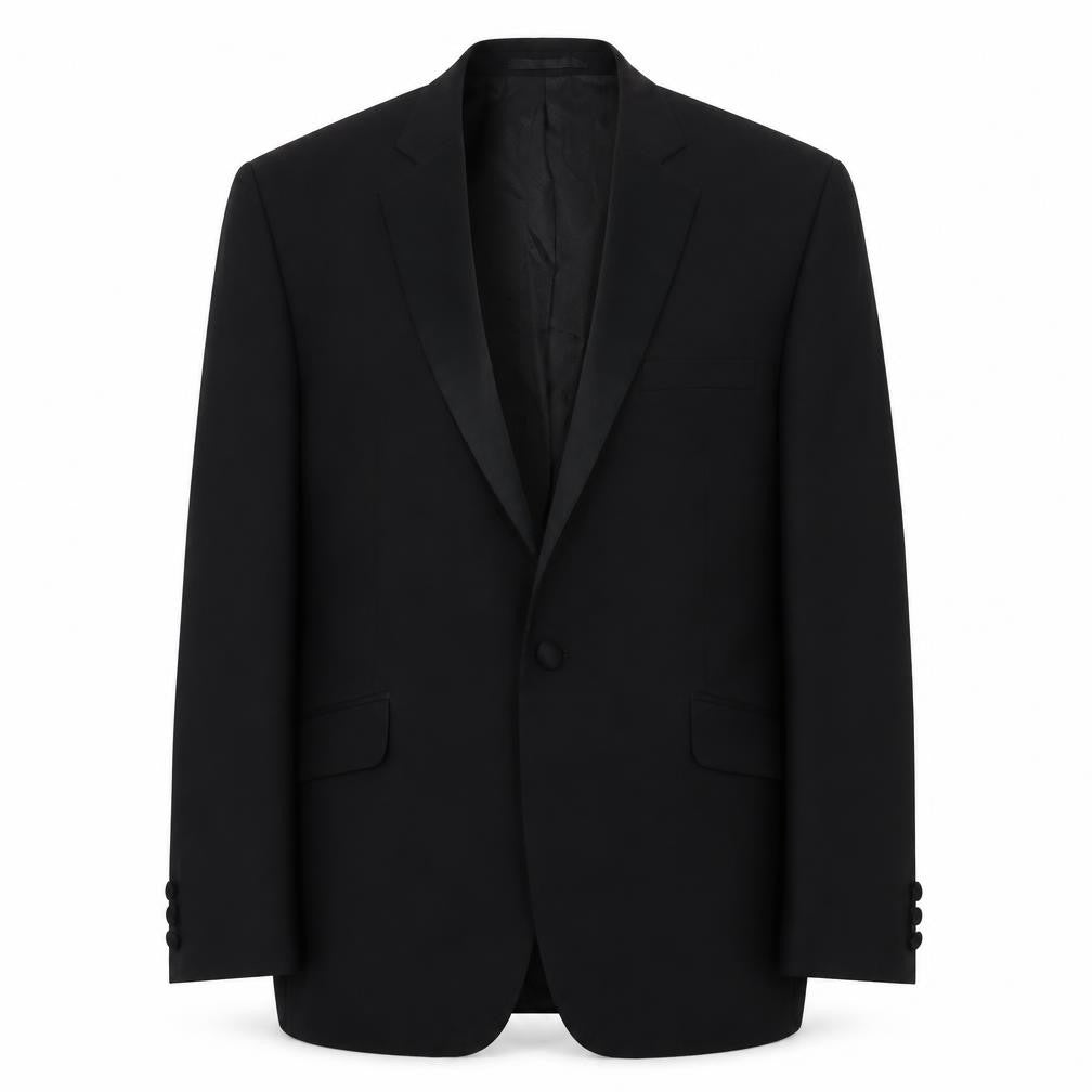 Mens UK Size 42 Racing Green Regular Black Suit Jacket