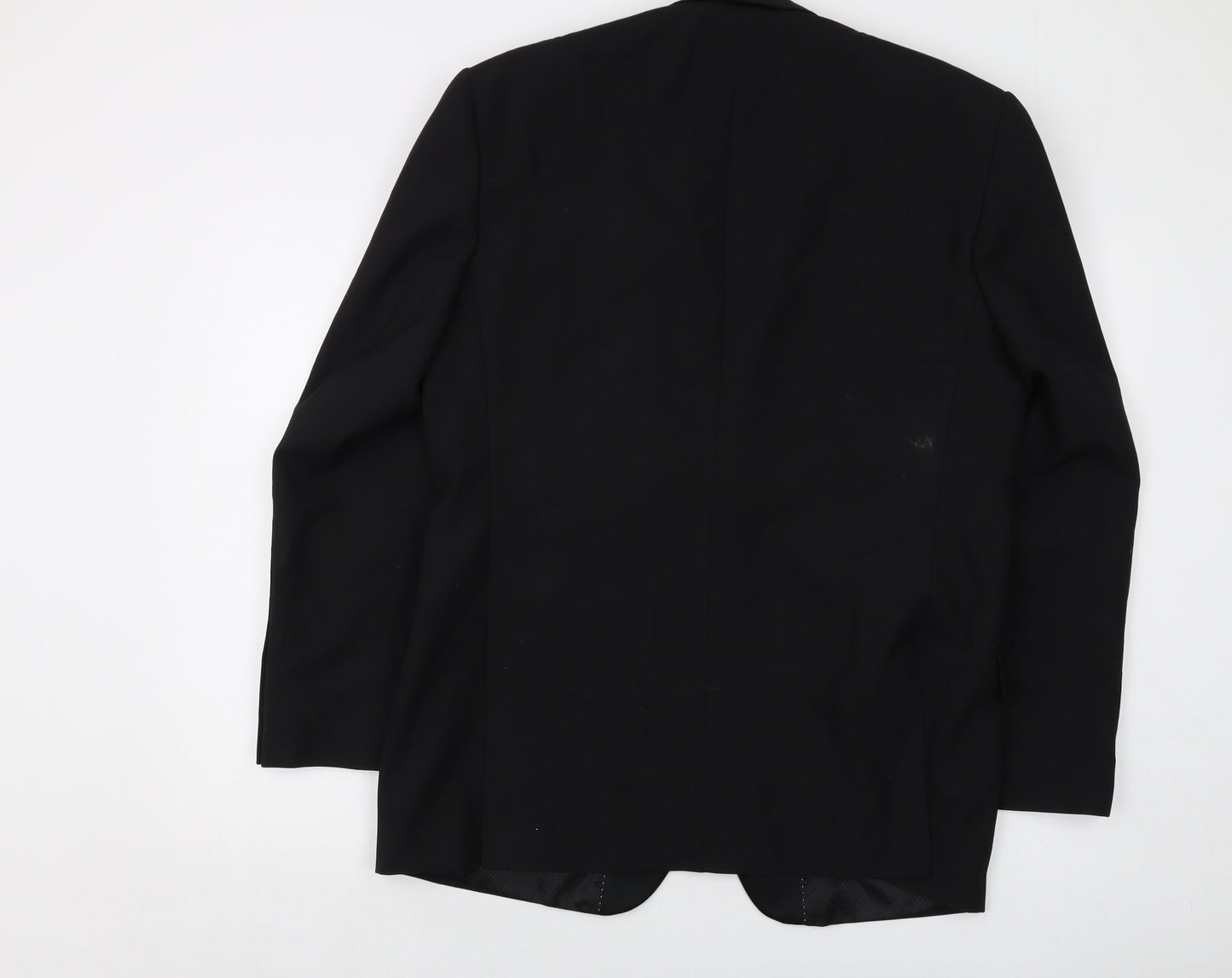 Mens UK Size 42 Racing Green Regular Black Suit Jacket