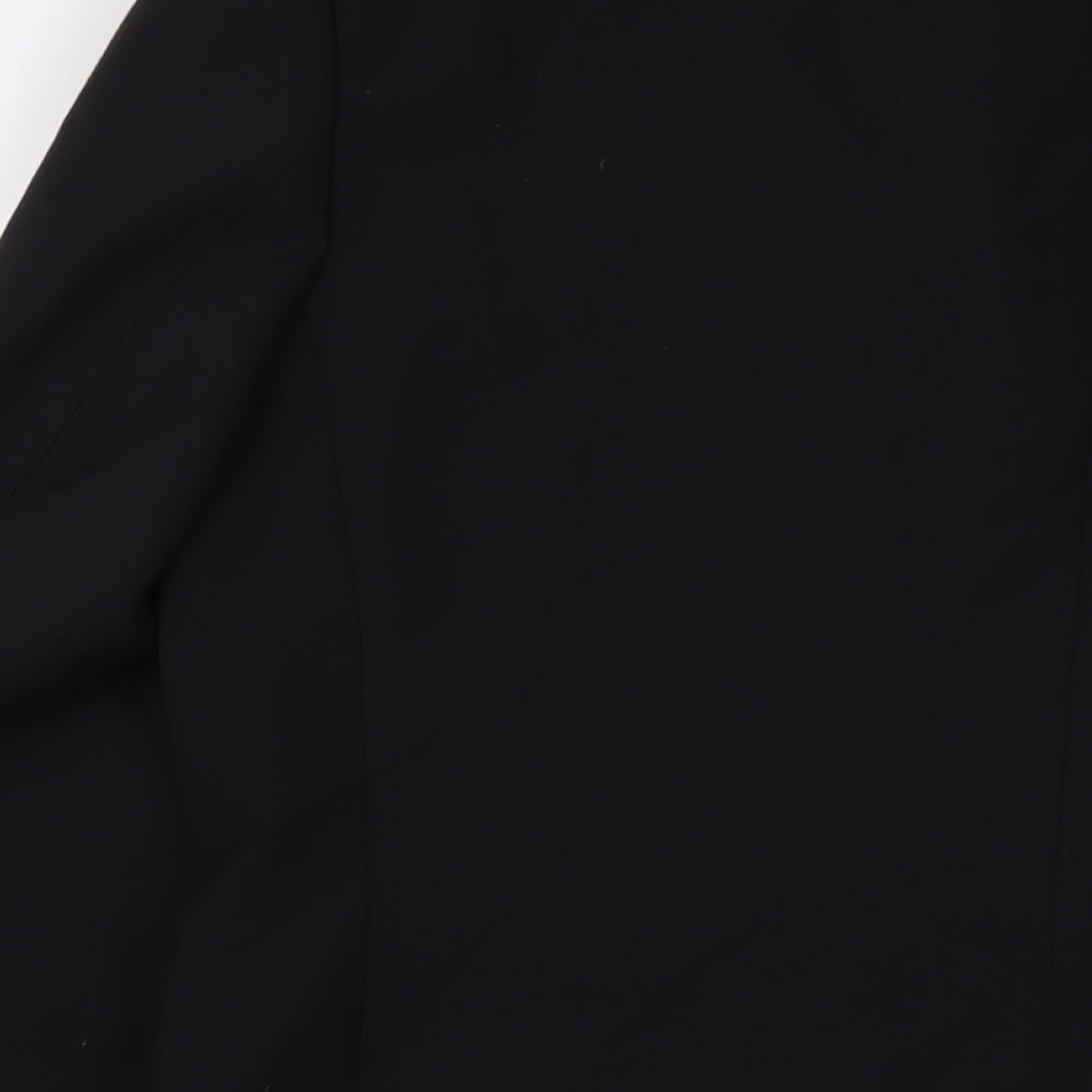 Mens UK Size 42 Racing Green Regular Black Suit Jacket