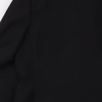 Mens UK Size 42 Racing Green Regular Black Suit Jacket