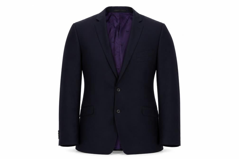 Mens UK Size 46 Paul Costelloe Regular Blue Suit Jacket