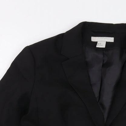 Womens UK Size 10 H&M Black Jacket