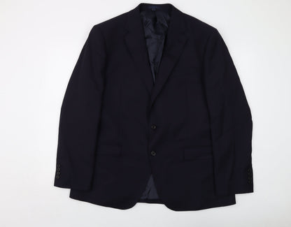 Mens UK Size 44 Marks and Spencer Regular Blue Suit Jacket