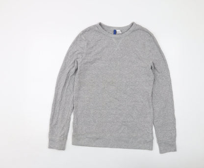 Mens UK Size M H&M Grey Pullover Sweatshirt