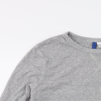 Mens UK Size M H&M Grey Pullover Sweatshirt