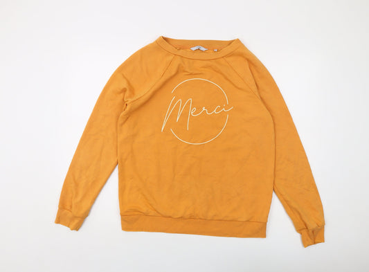 Mens UK Size M NEXT Yellow Pullover Sweatshirt