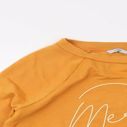 Mens UK Size M NEXT Yellow Pullover Sweatshirt
