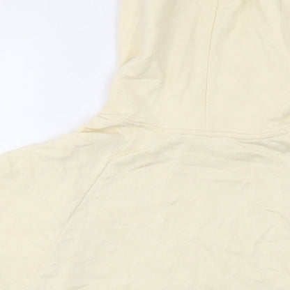 Mango Womens Ivory Cotton Pullover Hoodie Size M Pullover