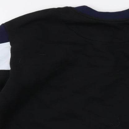 Mens UK Size XL Boohoo Black Pullover Sweatshirt