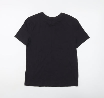 Marks and Spencer Boys Grey Cotton Basic T-Shirt Size 10-11 Years Crew Neck Pullover