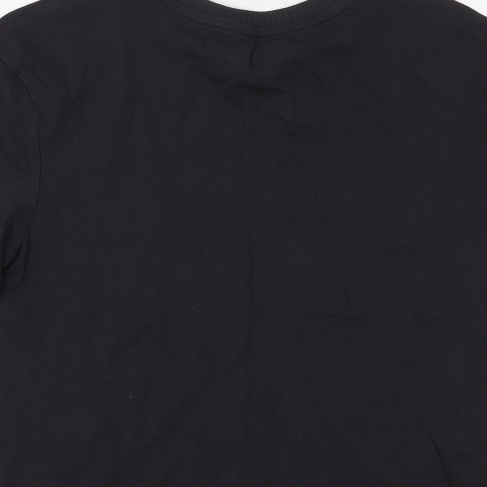 Marks and Spencer Boys Grey Cotton Basic T-Shirt Size 10-11 Years Crew Neck Pullover