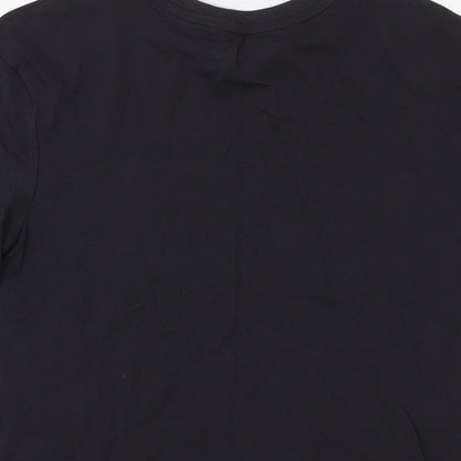 Marks and Spencer Boys Grey Cotton Basic T-Shirt Size 10-11 Years Crew Neck Pullover