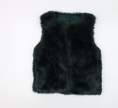 Womens UK Size 10 Topshop Green Gilet