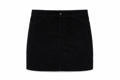 Womens UK Size L Pieces Mini Corduroy Skirt