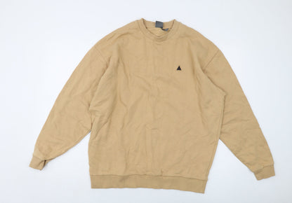 Mens UK Size M ASOS Beige Pullover Sweatshirt