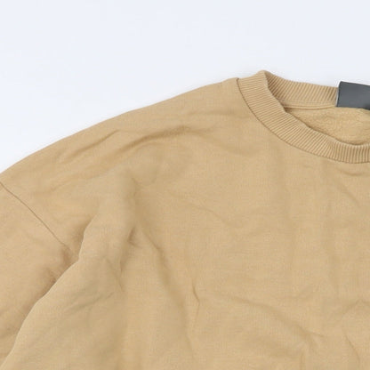 Mens UK Size M ASOS Beige Pullover Sweatshirt