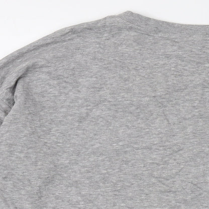 New Look Womens Grey Cotton Pullover Sweatshirt Size XS Pullover