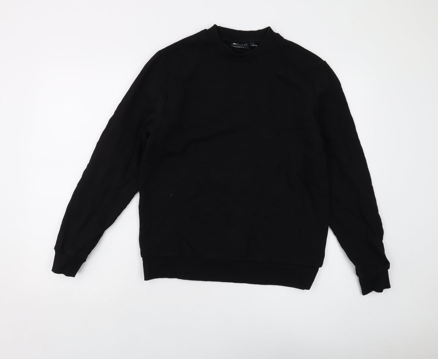 Mens UK Size M ASOS Black Pullover Sweatshirt