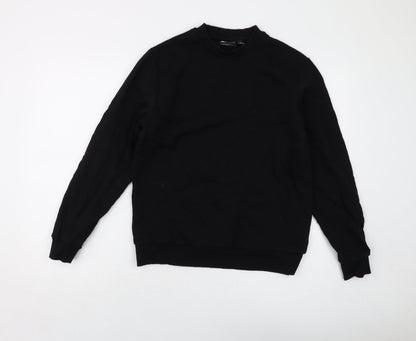 Mens UK Size M ASOS Black Pullover Sweatshirt