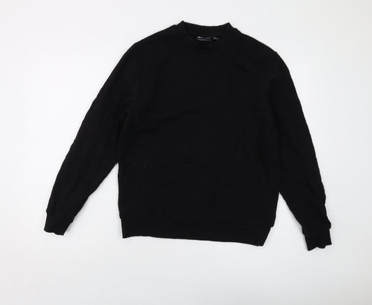 Mens UK Size M ASOS Black Pullover Sweatshirt