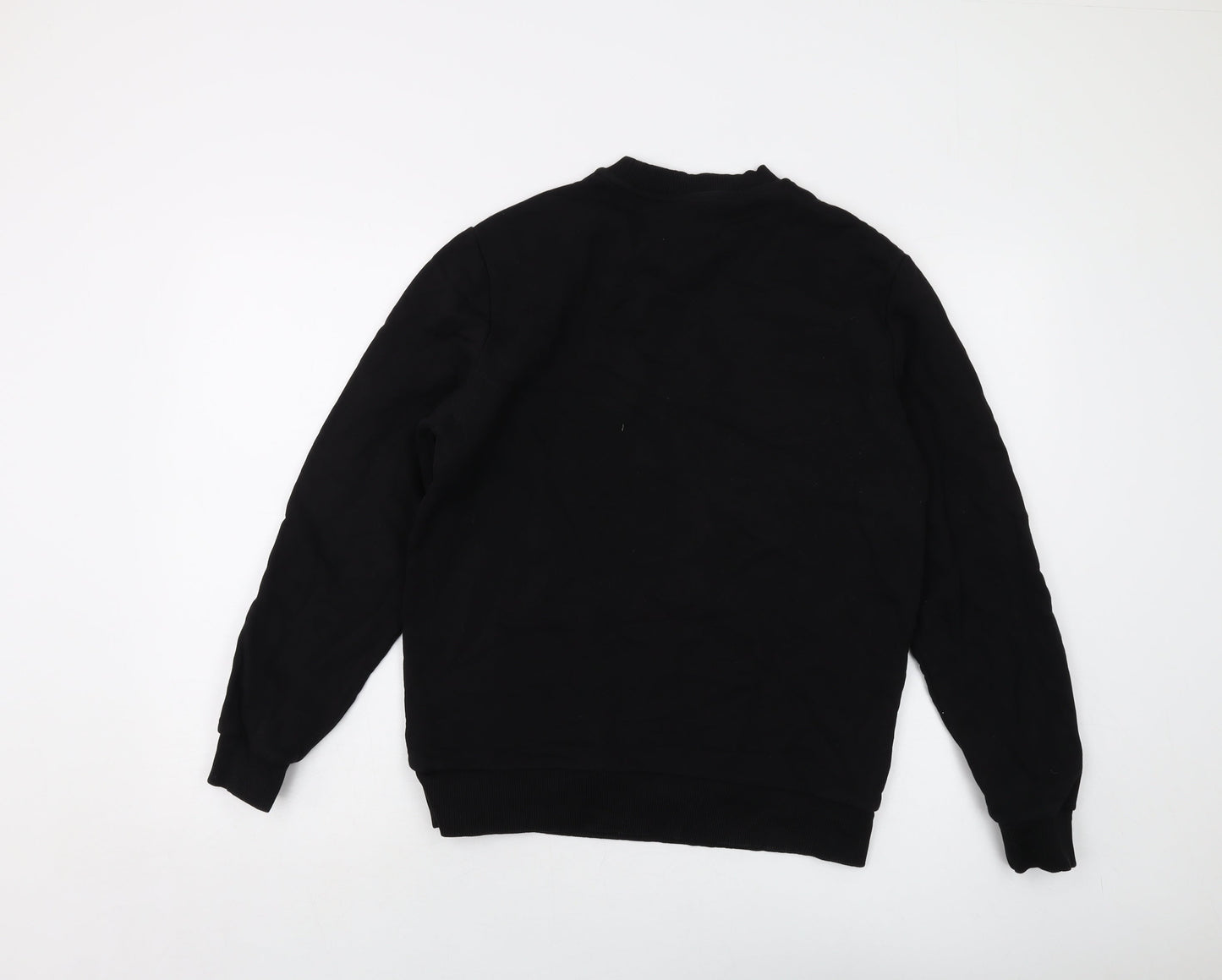 Mens UK Size M ASOS Black Pullover Sweatshirt