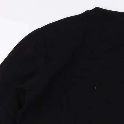 Mens UK Size M ASOS Black Pullover Sweatshirt