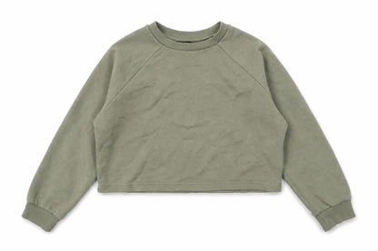 New Look Girls Green Cotton Pullover Sweatshirt Size 10-11 Years Pullover
