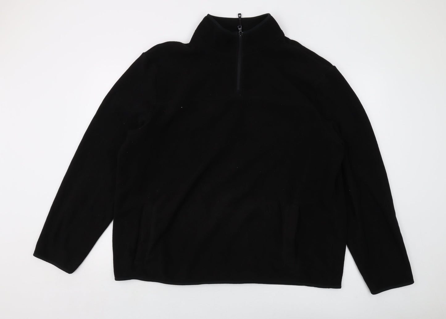 Mens UK Size 2XL Marks and Spencer Black Pullover Sweatshirt