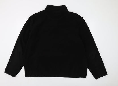 Mens UK Size 2XL Marks and Spencer Black Pullover Sweatshirt