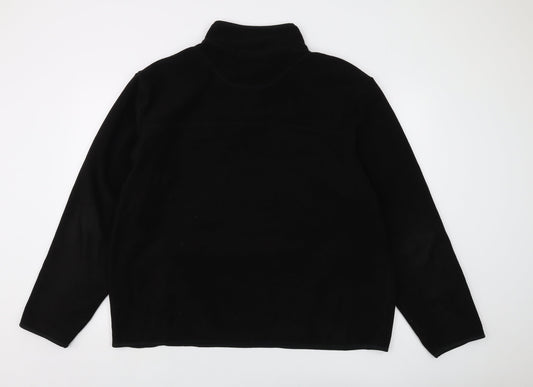 Mens UK Size 2XL Marks and Spencer Black Pullover Sweatshirt