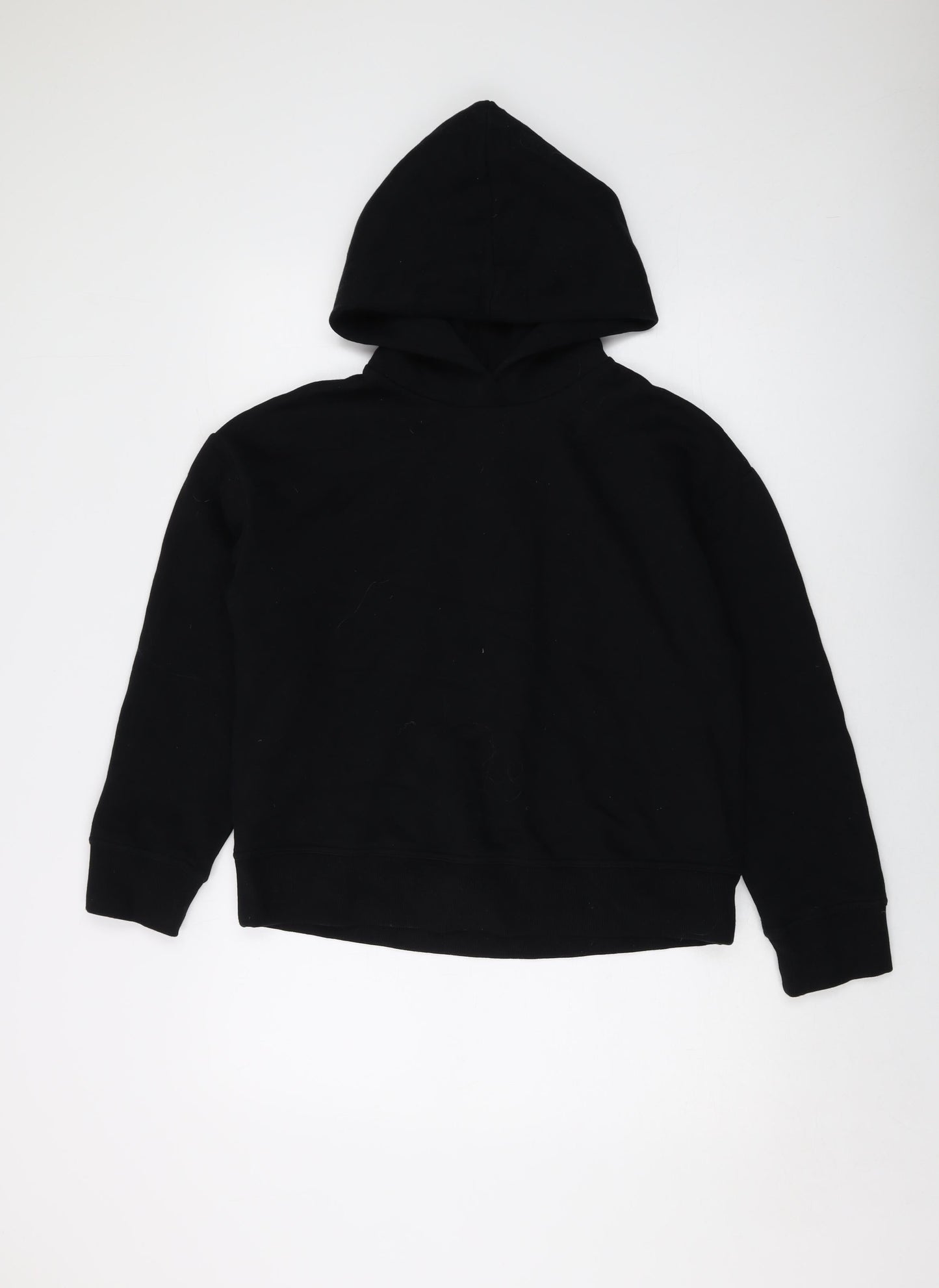 Zara Womens Black Cotton Pullover Sweatshirt Size S Pullover