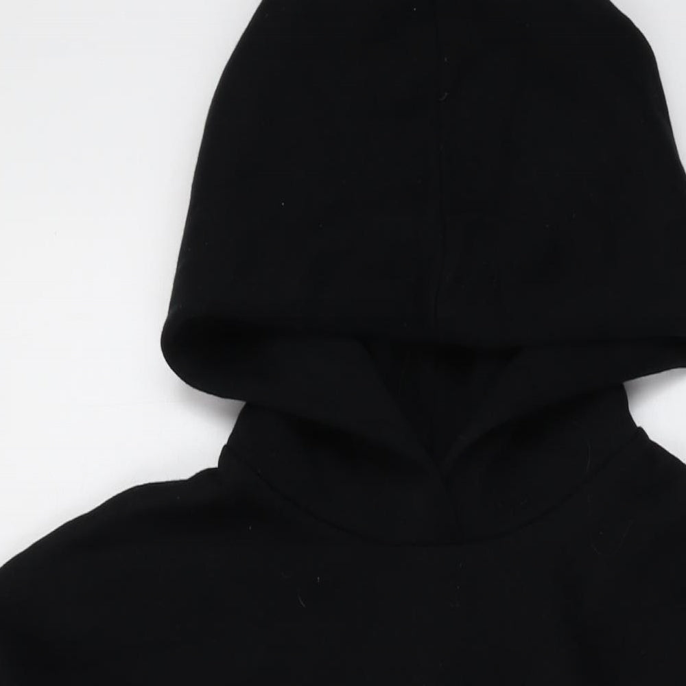 Zara Womens Black Cotton Pullover Sweatshirt Size S Pullover